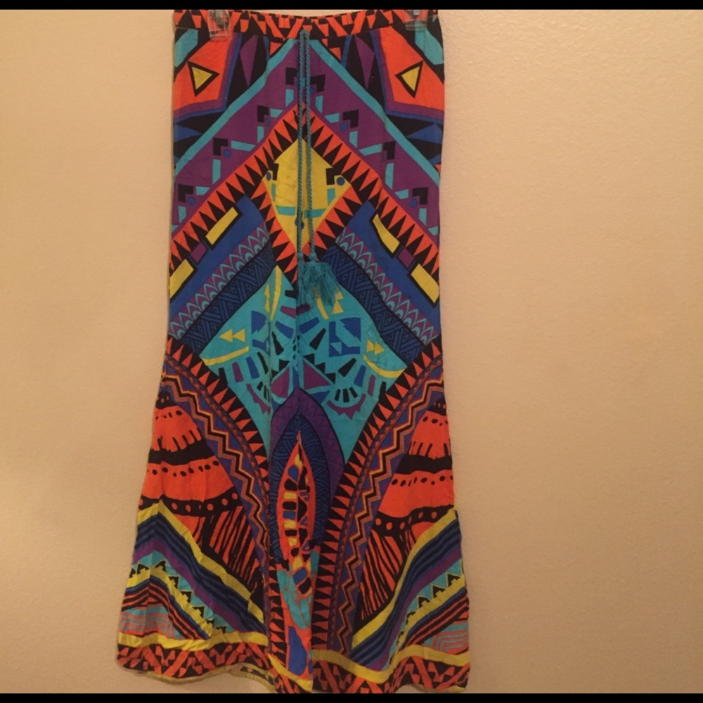 Aztec beach/palazzo pants 🌿