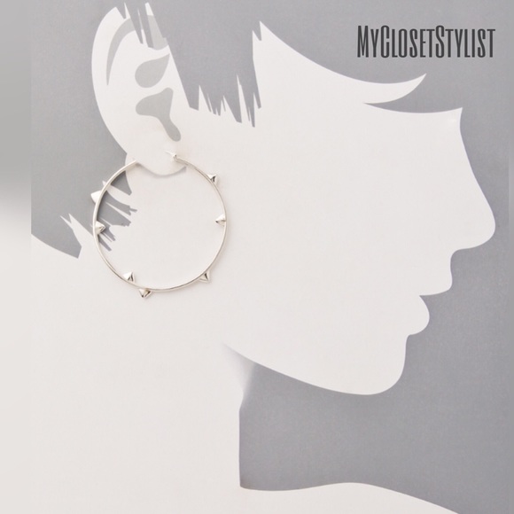 Elizabeth&James THORN NWT Sterling Silver Hoops925 - Picture 4 of 4