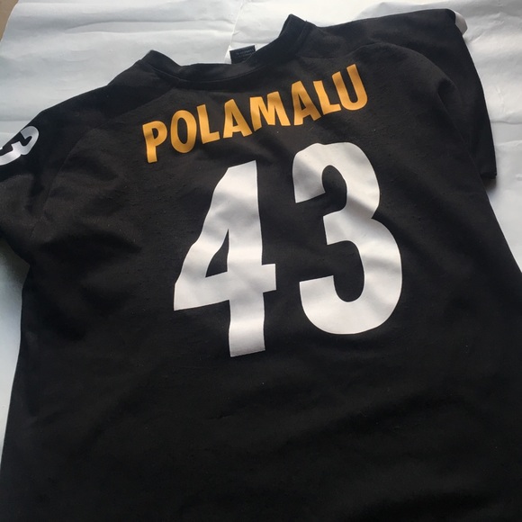POLAMALU #43 STEELERS JERSEY YOUTH LARGE(14-16) - Picture 3 of 4