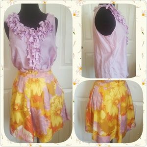 Jr. Crew  Palmera Ruffle Cami Lavender Top Sz 6