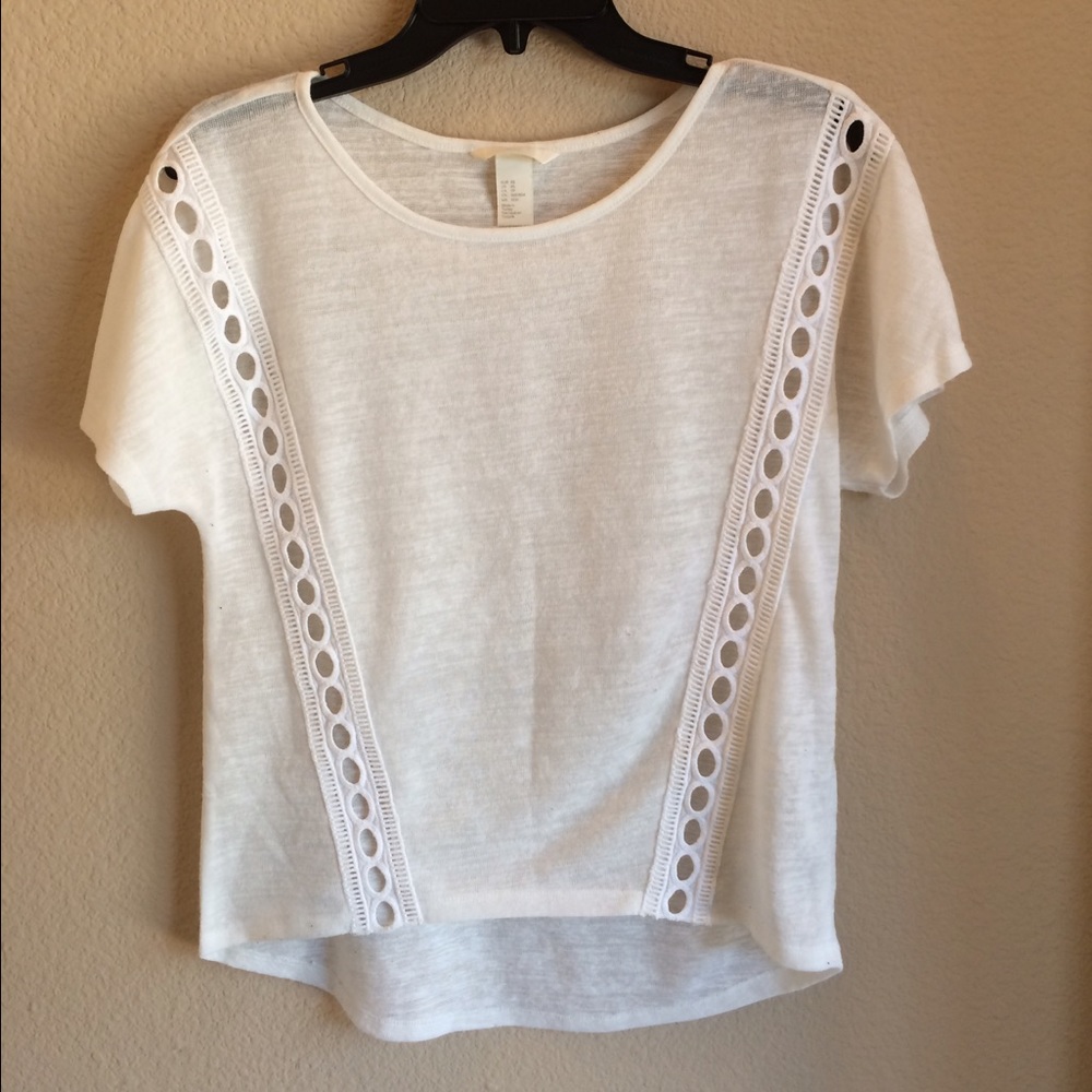 White Blouse with Holes