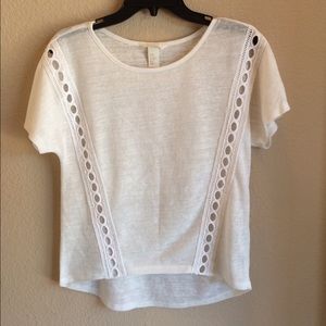 White Blouse with Holes