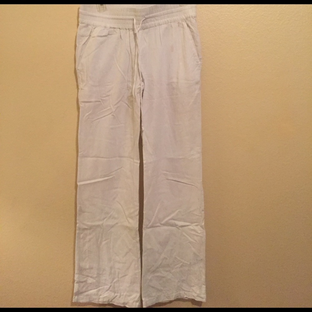 White linen beach pants by Hurley 🐠