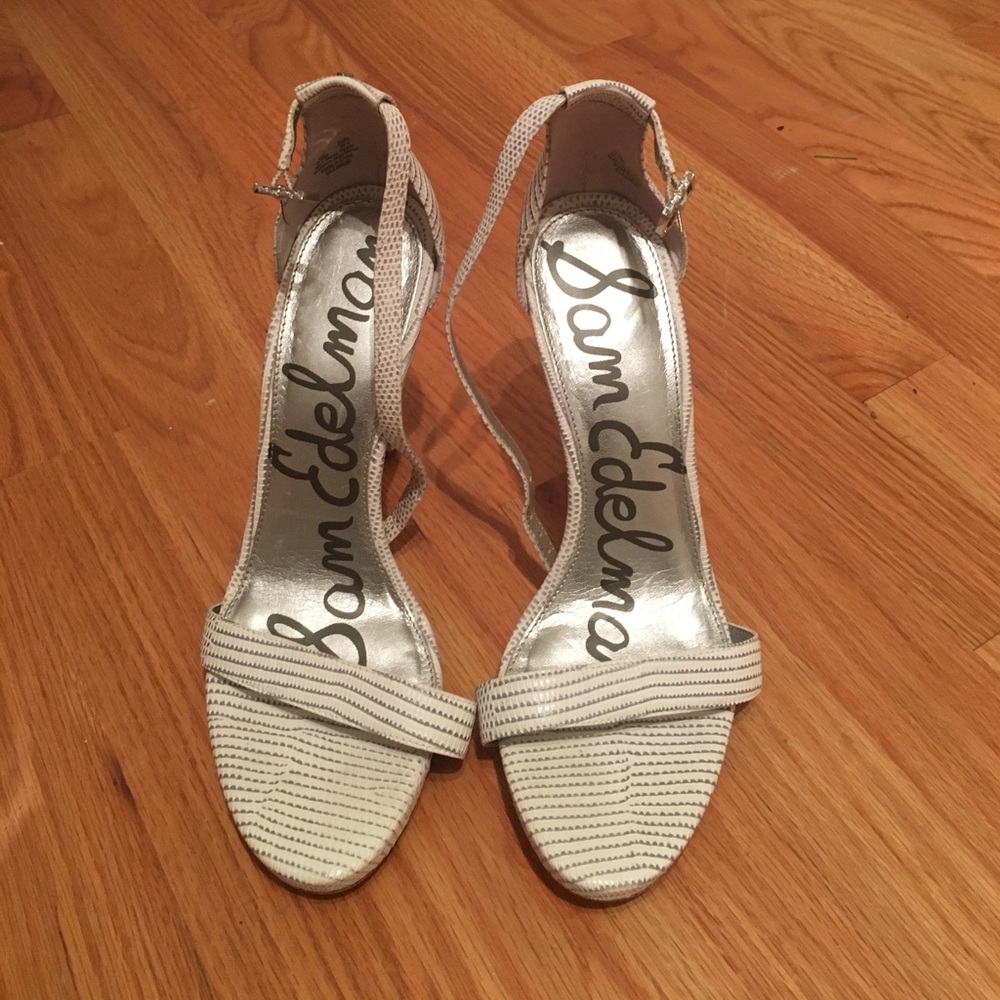 Sam Edelman white heels 8.5