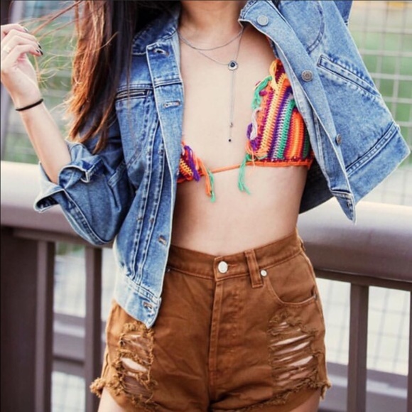 Pacsun High Wasted Cut Off Shorts - Picture 4 of 4