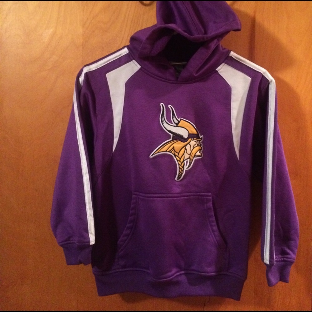 Kids NFL team apparel Vikings hoodie size M(8/10)