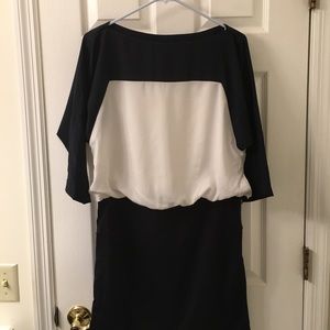 Navy and White Dress