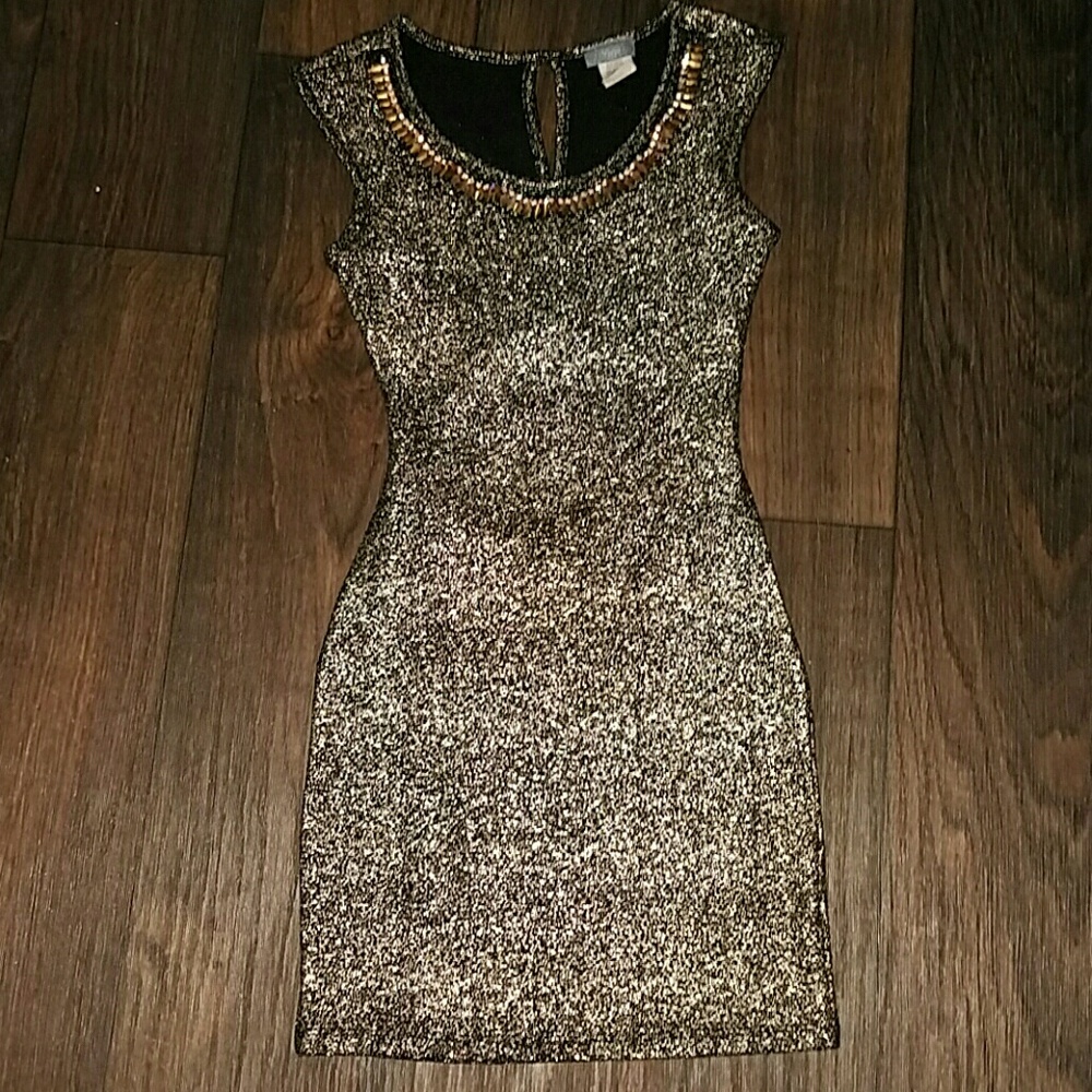 Gold dress