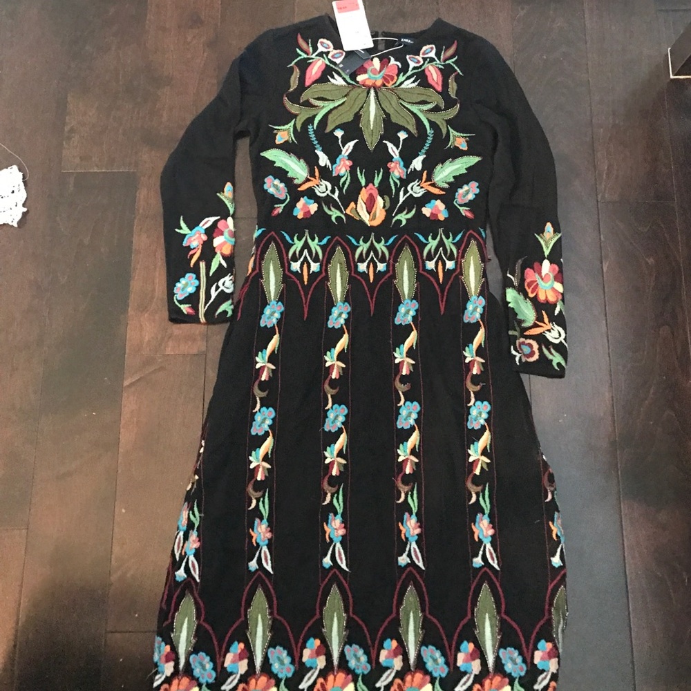 Embroidered Zara dress