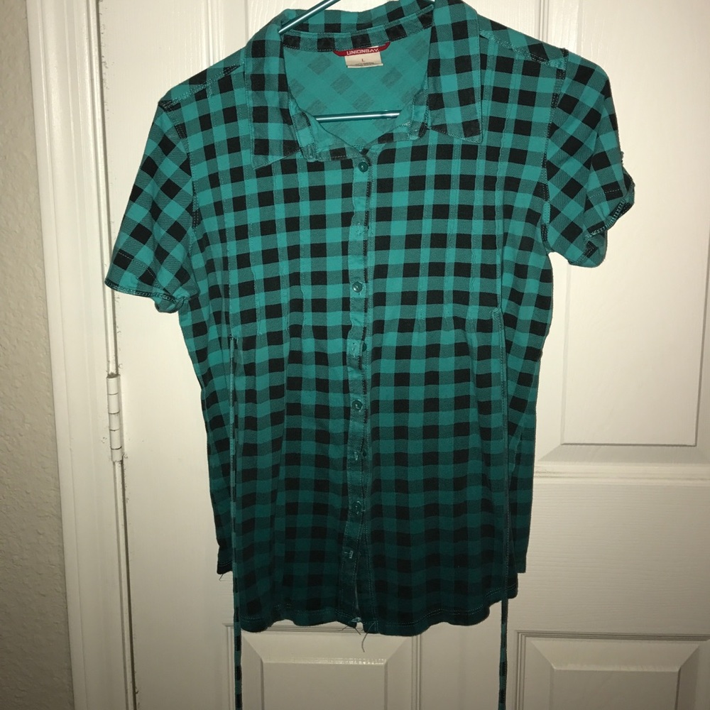 Plaid button down