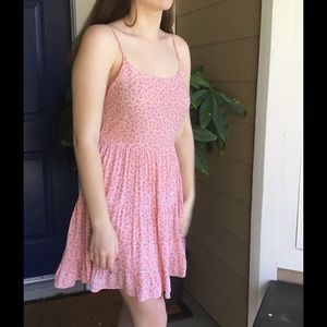 Pink and White Floral Sundress