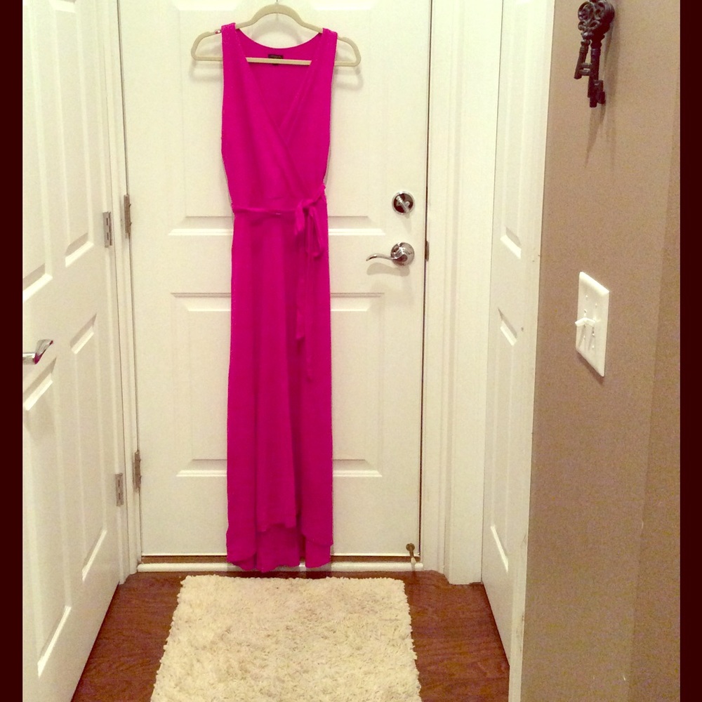 Ann Taylor high low maxi dress