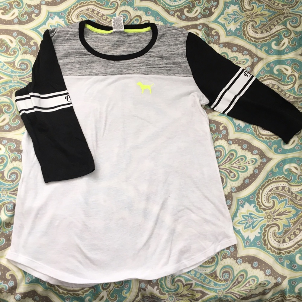 VS Pink Baseball Tee