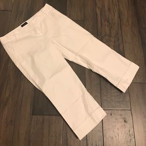 The Limited Drew Fit Capri - White, Sz 6