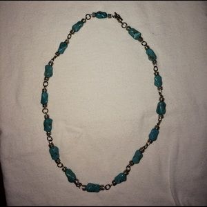 EUC sterling silver and turquoise necklace
