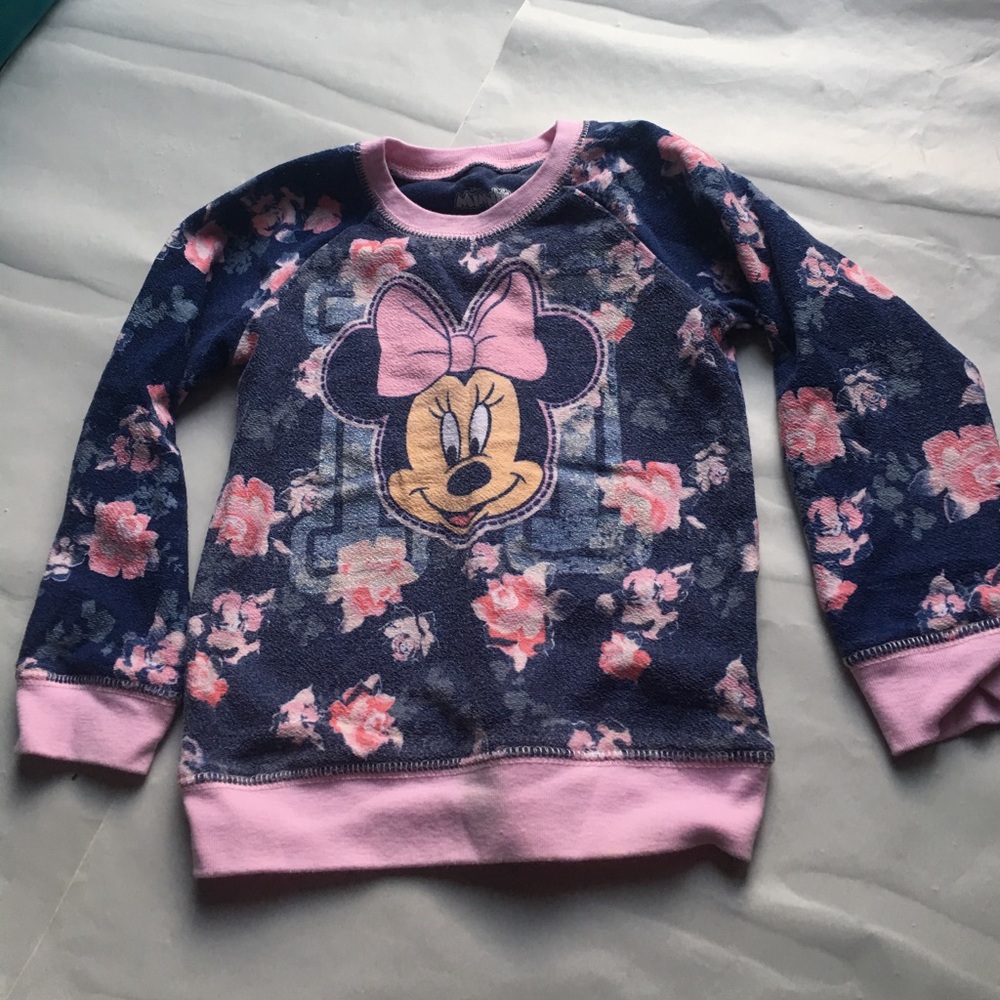 MINNIE MOUSE SWEATER FLORAL PRINT 3T