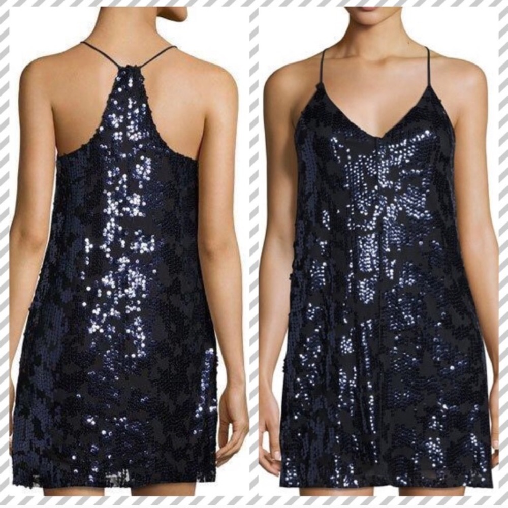 Black Sequin Party Dress
