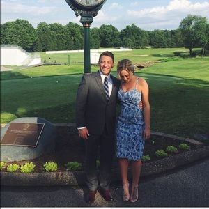 Anthropologie blue dress