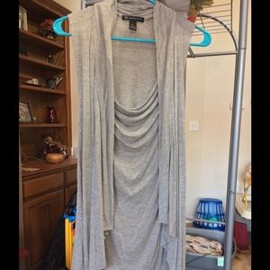 INC sleeveless top with attached faux vest