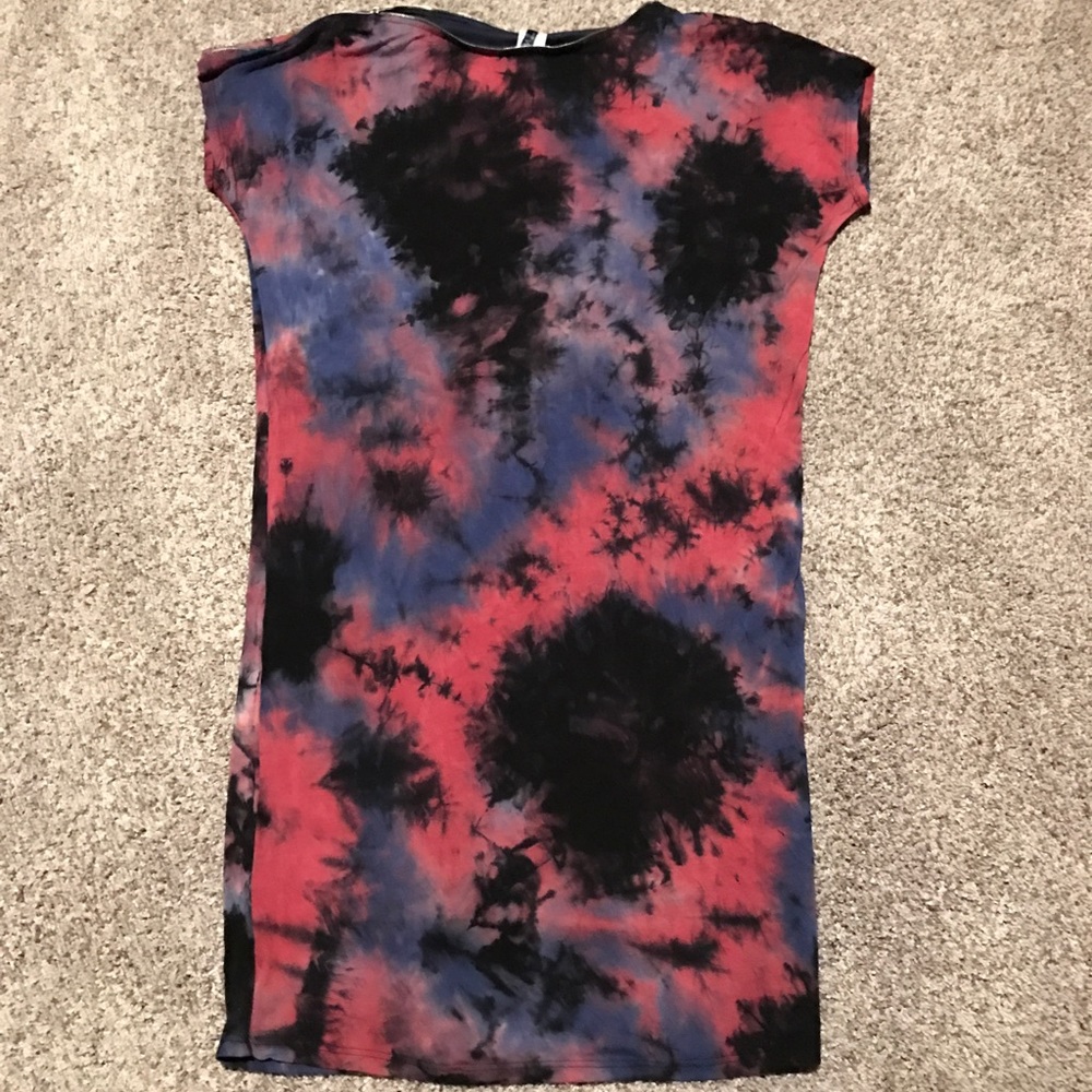 😜 Crazy Plus Size Tie Dye Tee Shirt Dress by WTD