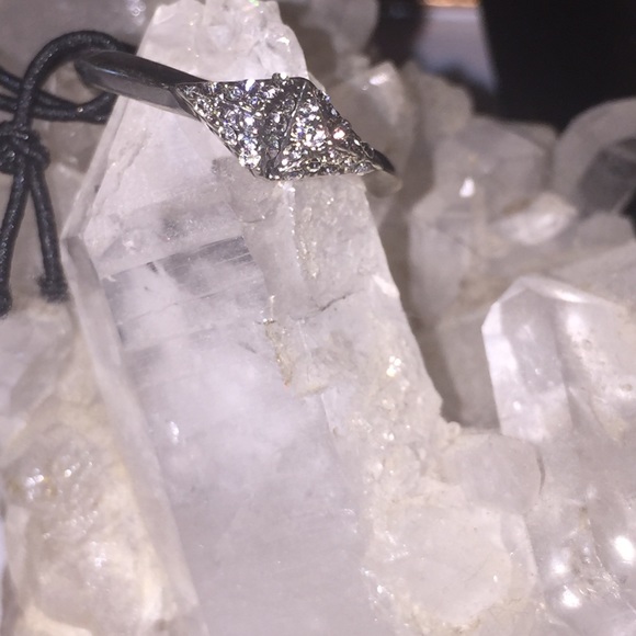 Sama Pave Crystal Ring Sizes 6-7-8 - Picture 3 of 4