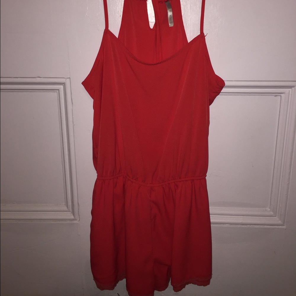 red romper