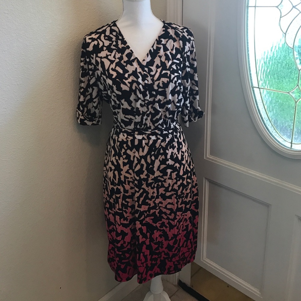 Black/coral/pink Dress size XL