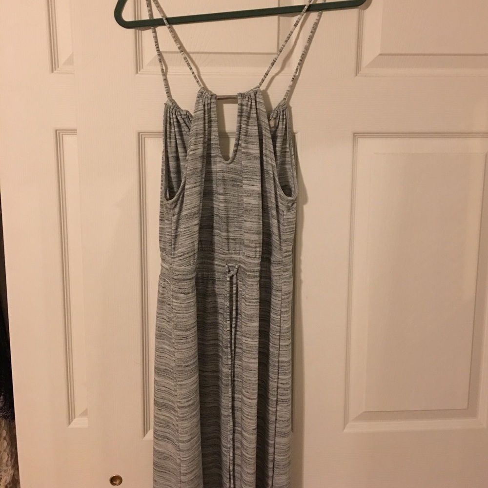 Banana Republic grey heather strappy maxi dress