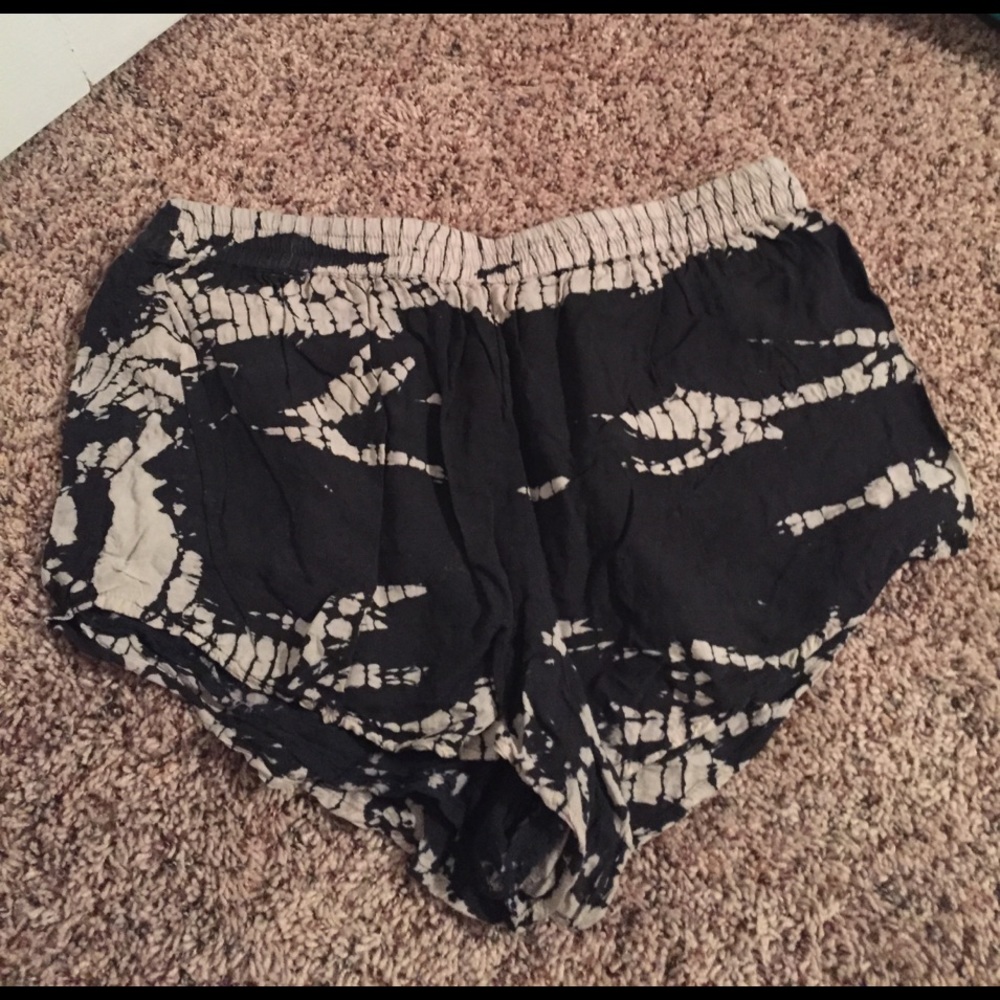 Black and grey flowy shorts!