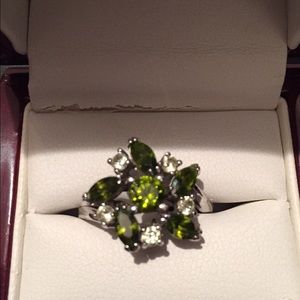 Beautiful green statement ring.