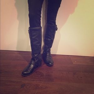 Tall black boots