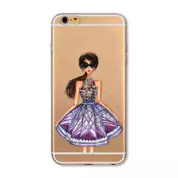 Xpression iPhone 6, iPhone 6S Case, Clear Shockproof Bumper  iPhone 6 & 6S fashion girl clear cover case