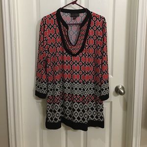 Patterned tunic