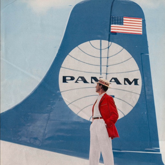 ✈️VINTAGE✈️ Pan Am Authenic Uniform Bomber - Picture 2 of 7
