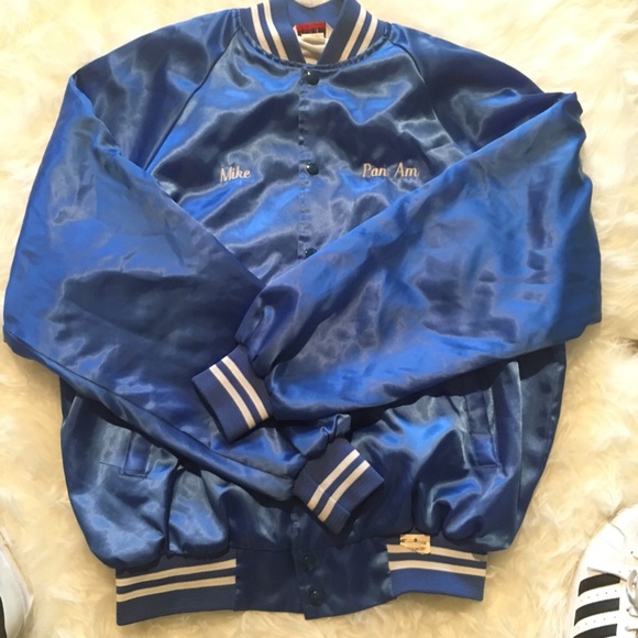 ✈️VINTAGE✈️ Pan Am Authenic Uniform Bomber - Picture 3 of 7