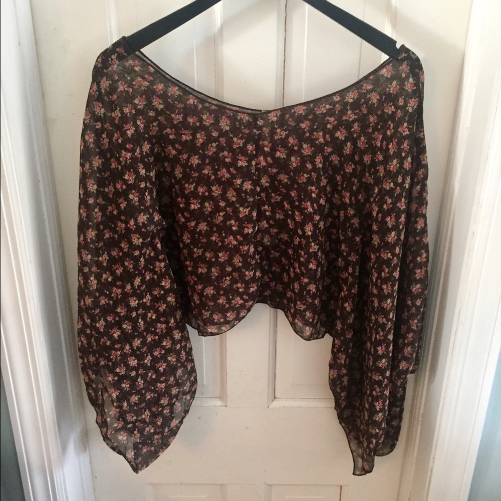 Bell Sleeved Floral Blouse