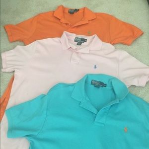 3 polo Ralph Lauren.  Medium.