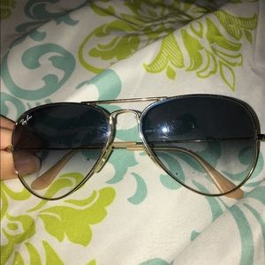 Clear/Gold Ray Ban Aviators