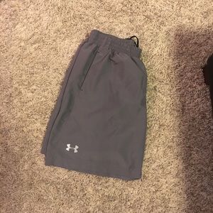 Under armour heat gear fitted grey shorts