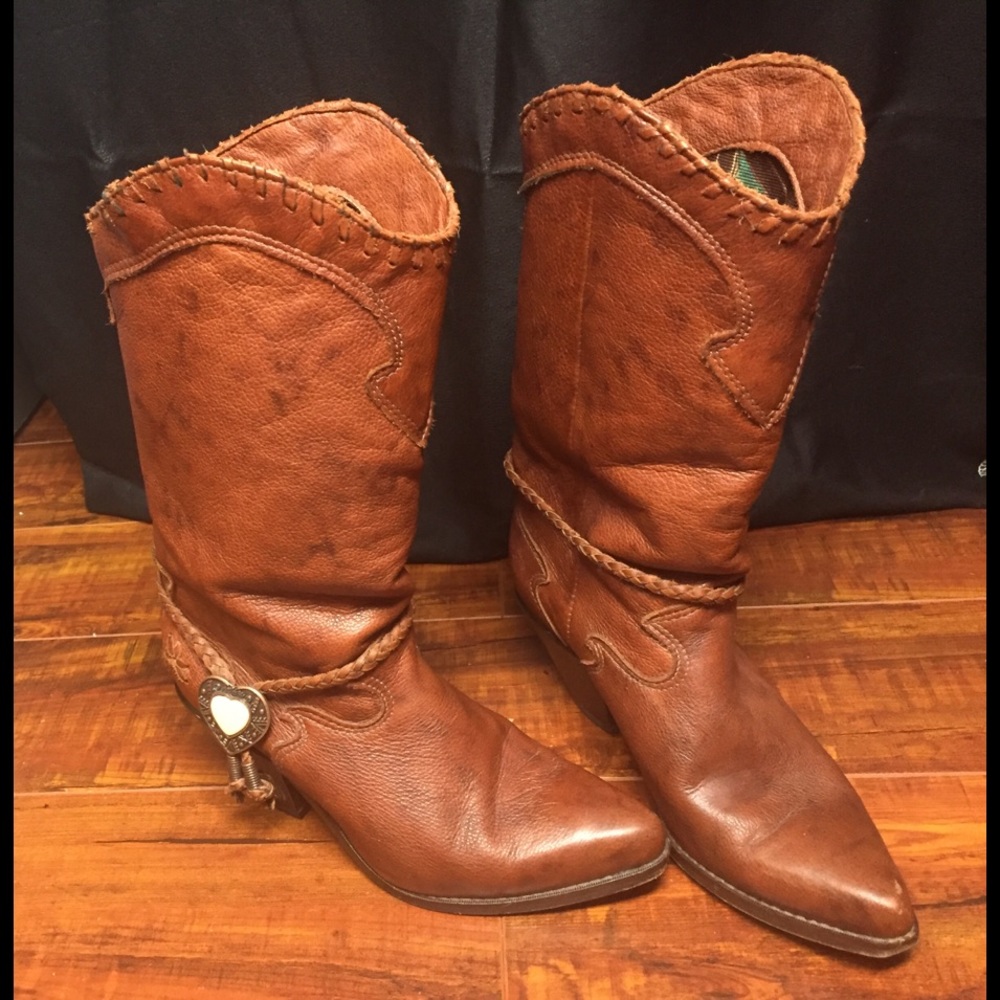 Vintage Zodiac Leather Boots😉