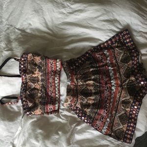 *SOLD*Coachella style two piece set