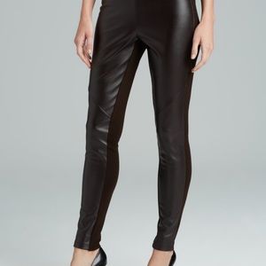 MICHAEL KORS FAUX FRONT LEATHER LEGGINGS SIZE S