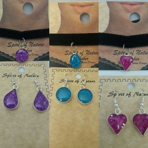 Choker / earrings set