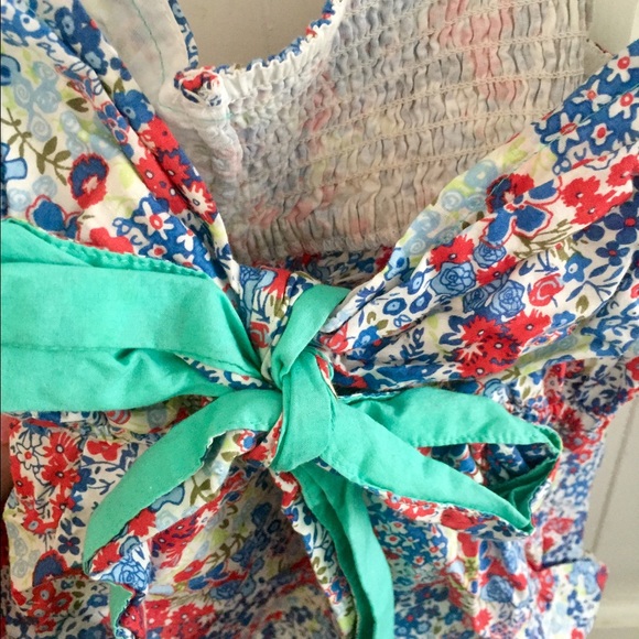 Floral Crop Top with Bow - Picture 3 of 3