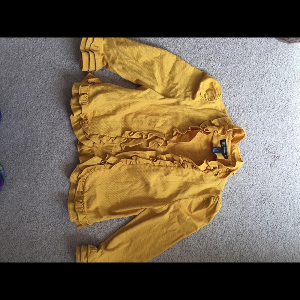 Mustard colored blazer