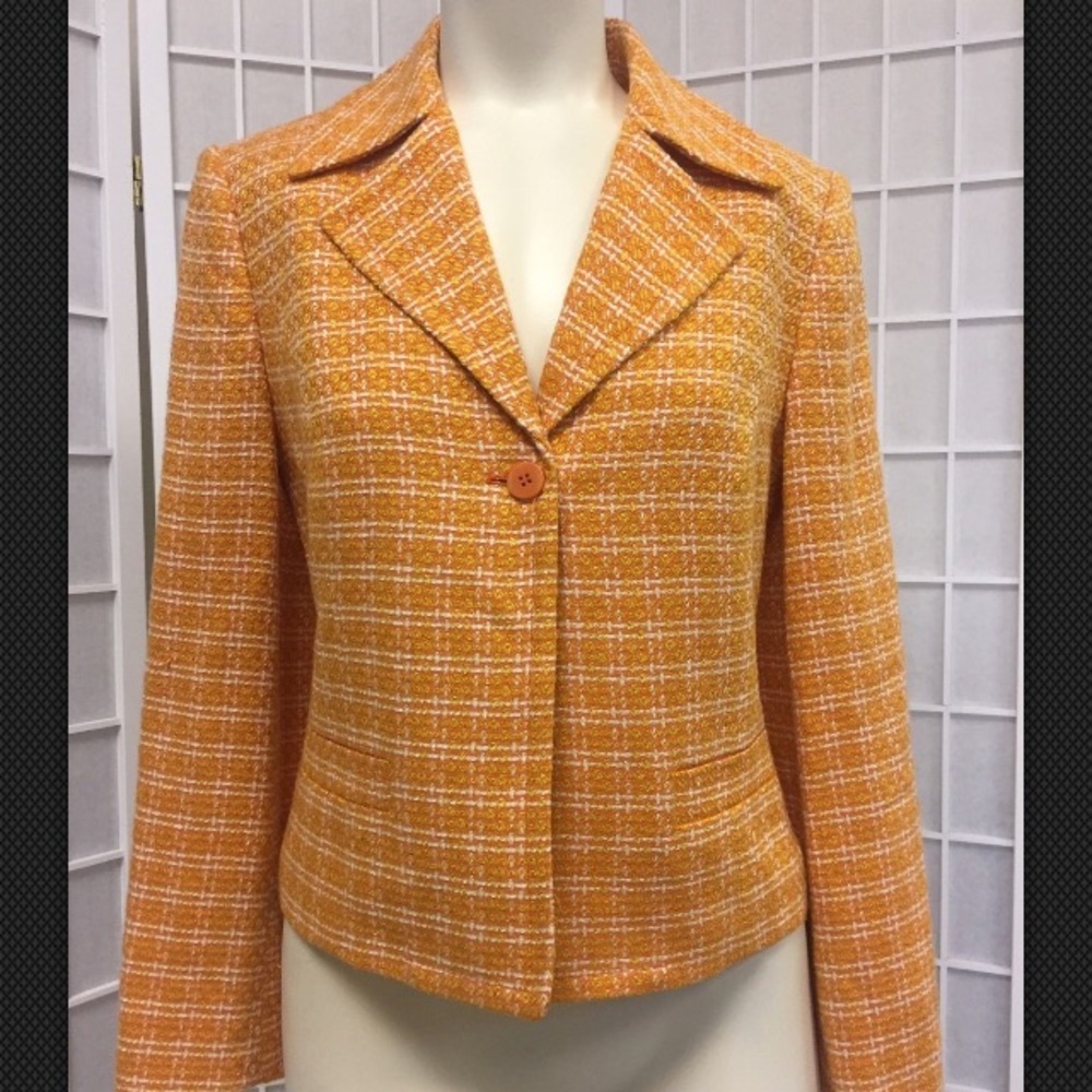 Grace Dane Lewis woman Jacket orange new size 8 p