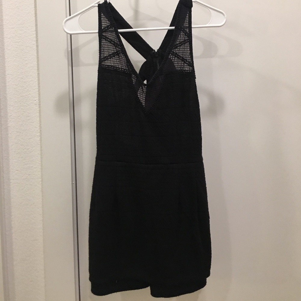 free people black romper