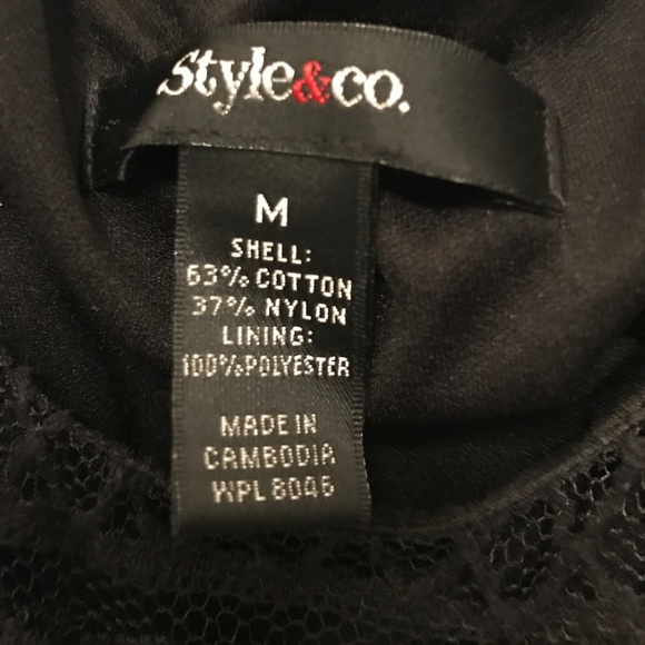 Black Lace Dress, size M - Picture 2 of 2