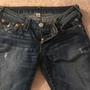 True religion skinny jeans size 28 30 long
