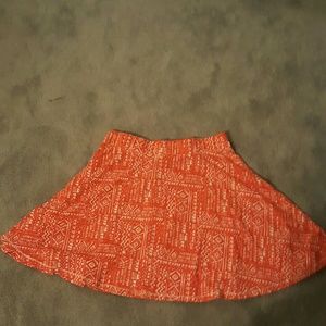 Red Azteca  skirt. Never work